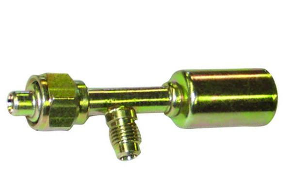 Stahl Fitting | 0°, Schlauchgröße 8