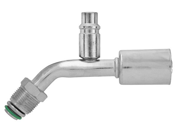 Stahl Fitting | 45°, Schlauchgröße 8