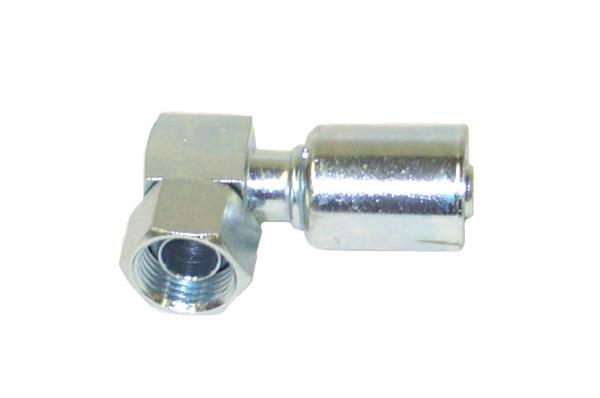 Stahl Fitting | 90°, Schlauchgröße 8