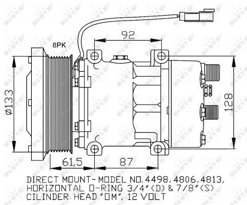 Aftermarket Klimakompressor, 0044710124-03 | 1780782, 1789570, 7963460