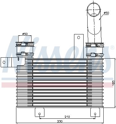 Ladeluftkühler, 0046810699-03 | Ssangyong, 2371108020