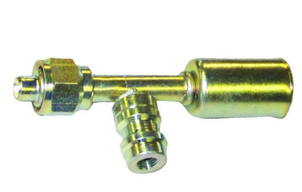 Stahl Fitting | 0°, Schlauchgröße 6