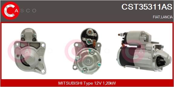Aftermarket Starter - 0000214468-03 | Chrysler, Fiat, Mitsubishi, 68073160AA, 53100008, M000T33871, M0T33871