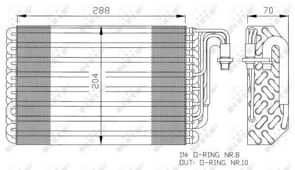 Verdampfer Klimaanlage, 0047110023-03