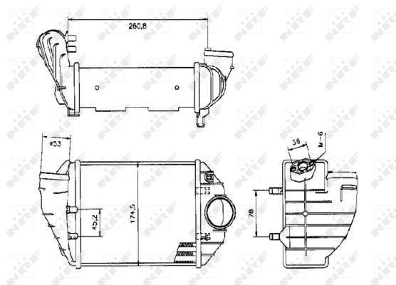 Ladeluftkühler, 0046810018-03 | Audi, Skoda, VW, 059145805