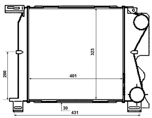 Ladeluftkühler, 0046810246-03 | Chrysler, 5142489AA, K5142489AA