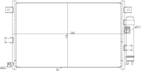Klimakondensator 0044810271-03 | Mazda, NE5161480C