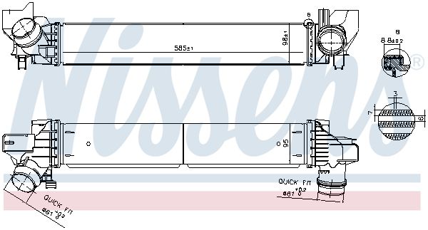 Ladeluftkühler, 0046810609-03 | BMW, Mini, 17518645761, 8645761