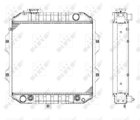 Kühler, Motorkühlung - 0047013425-03 | Nissan Forklift, 214501G100, 214501G101, 214501G102