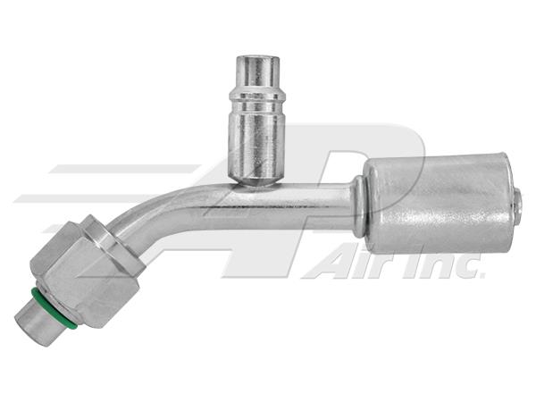 Pressfitting 1".1/16" O-Ring weiblich, 45°, Stahl, Reduzierter Außendurchmesser – Kfz-Klimaanlage