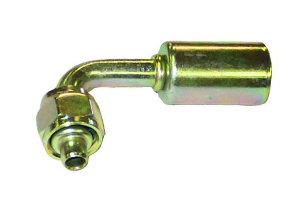 Stahl Fitting | 90°, Schlauchgröße 6 - reduzierter Außendurchmesser