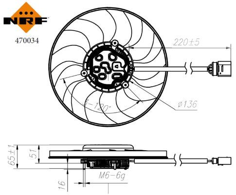 Lüfter, Motorkühlung - 0050810564-03 | Seat, VW, 7N0959455, 7N0959455L